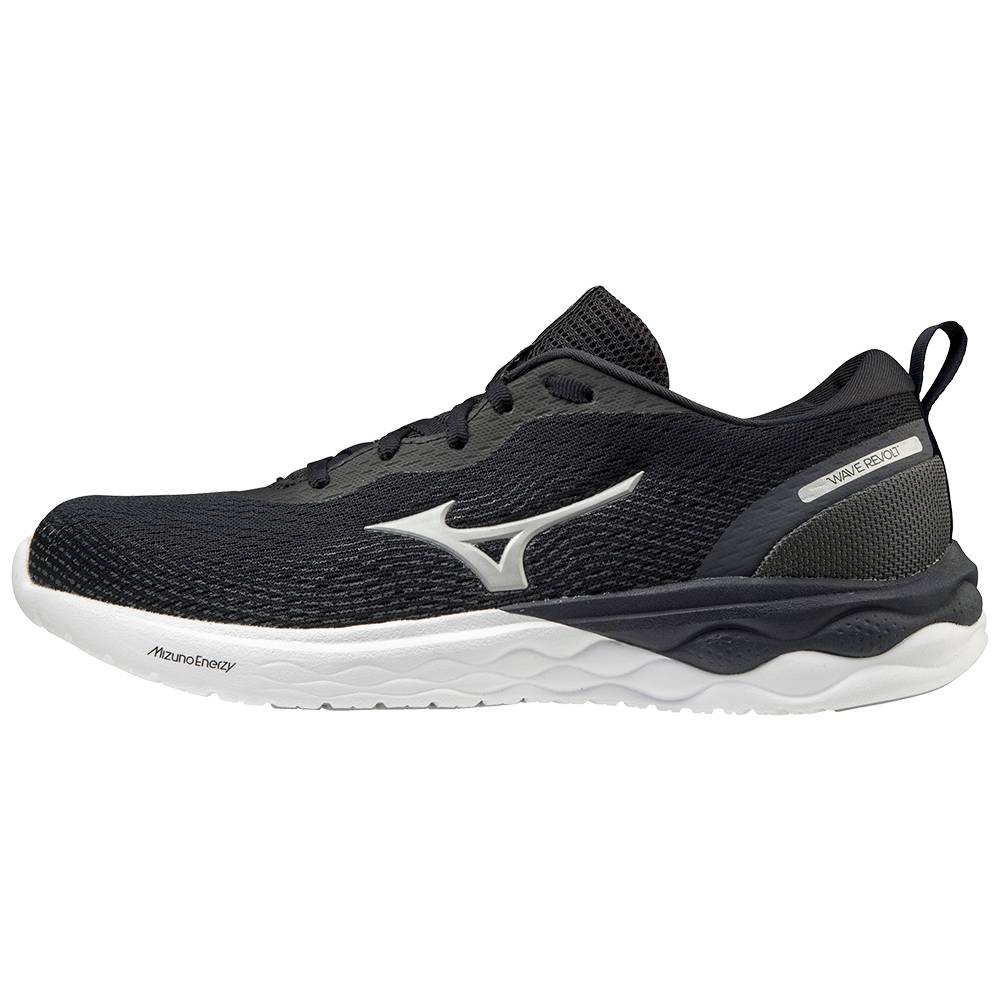 Deportivas Mizuno Wave Revolt Mujer Negras/Blancas Baratas IKFT-31954